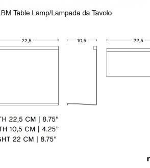 Lampe de table LBM - Crème